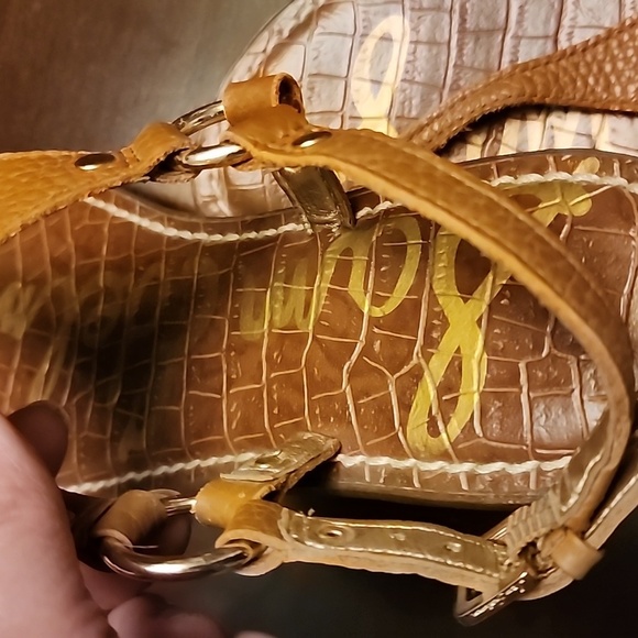 Sam Edelman Cognac Greta sandals. Size 7 - Picture 6 of 8